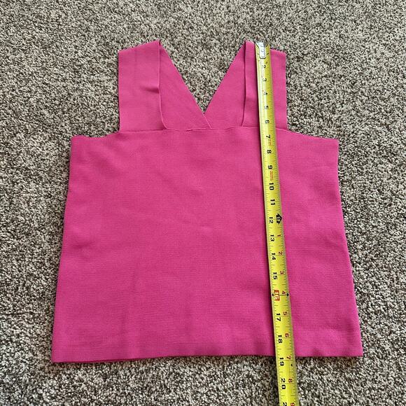 House of Harlow 1960 pink sleeveless crop tank top size M - Picture 9 of 13